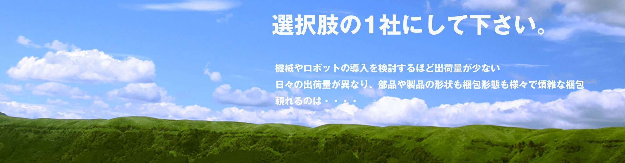 梱包・包装・仕分け・検品・箱詰め・袋詰め・封入・加工等
