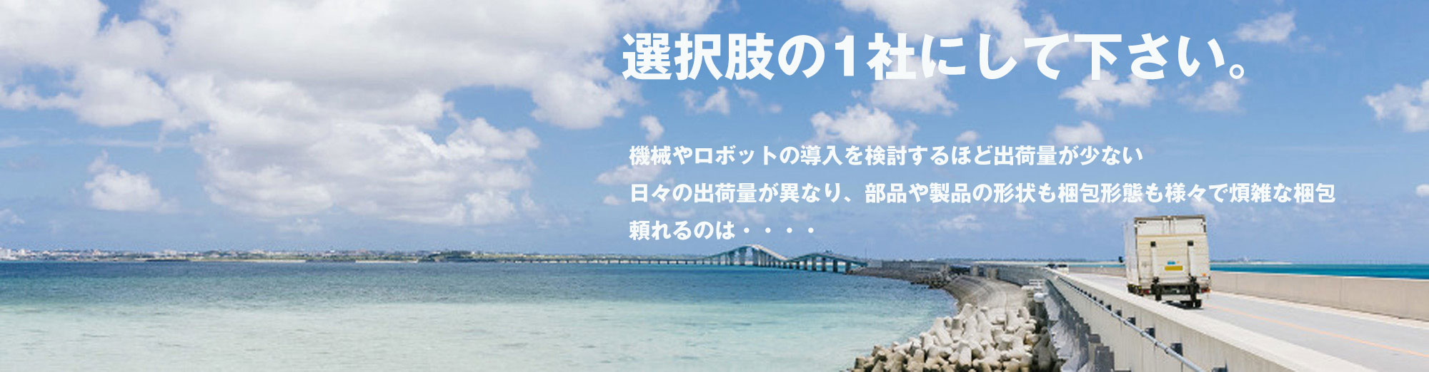 梱包・包装・仕分け・検品・箱詰め・袋詰め・封入・加工等